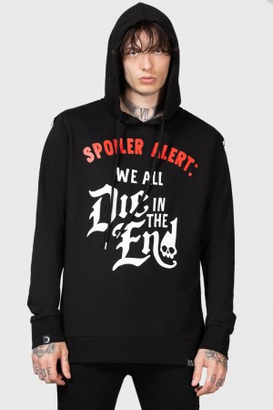 Killstar Spoiler Hoodie Černé | ZHKNSY-569