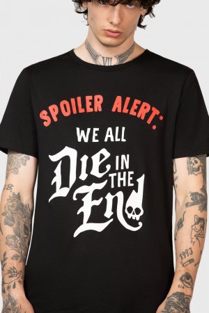 Killstar Spoiler T-Shirt Černé | NGKOCI-863