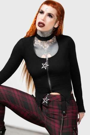 Killstar Starcanum Top Černé | VRMFBY-065
