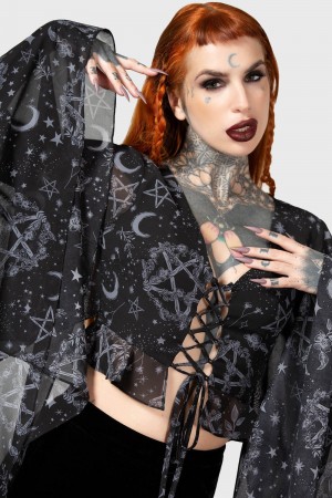 Killstar Starwitch Blouse Černé | SIPQHC-618