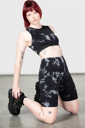 Killstar Striga Shorts Černé | LPGXES-603