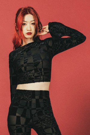 Killstar Suspiria Mood Crop Top [BLACK/GREY] Šedé | DXLMNU-561