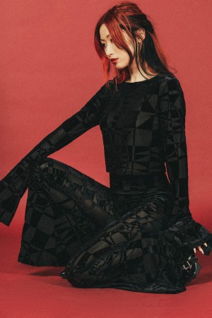 Killstar Suspiria Mood Flares [BLACK/GREY] Šedé | KZTBXM-890