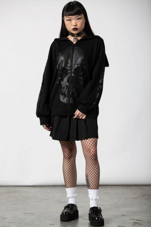 Killstar Symbol Of Light Zip Through Top Černé | QKWUOH-057