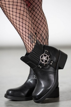 Killstar Templar Boots Černé | CBUDJH-657