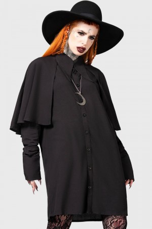 Killstar Tenebrus Shirt Černé | JLXKFZ-041