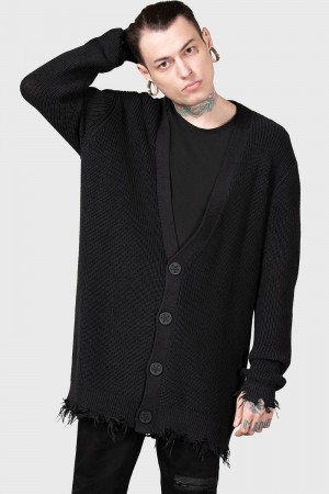 Killstar The Antisocials Cardigan Černé | AXIEZK-461
