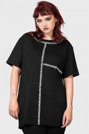 Killstar Thieves Eve T-Shirt Černé | BDRAYQ-852