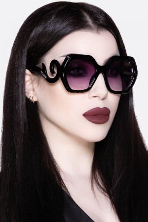 Killstar Thorn Sunglasses Černé | MCWTXF-423