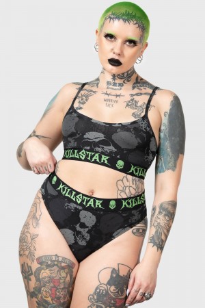 Killstar Tzompantli Panty Černé | WGIBRT-986
