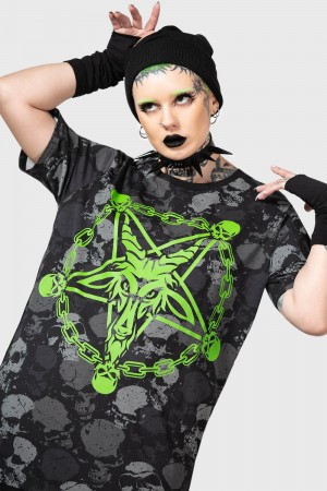 Killstar Tzompantli T Shirt Černé | EVAOCR-865