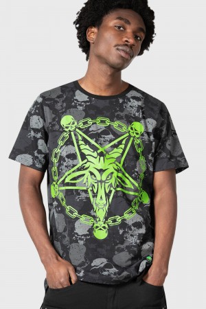 Killstar Tzompantli T Shirt Černé | XKOEML-457