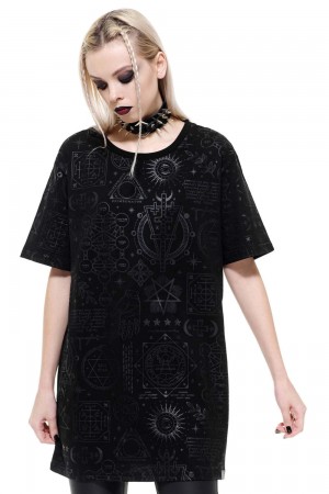 Killstar Unholy Sabbath T-Shirt Černé | TRPXNE-401