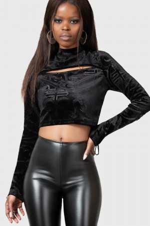 Killstar Vanquished Top Černé | VMTYOQ-860
