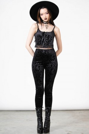 Killstar Versilesa Leggings Černé | KVMLJO-637