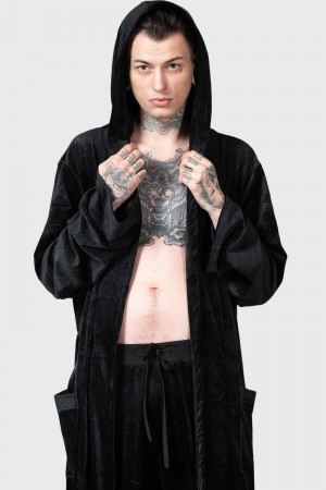 Killstar Webbed Robe Černé | FRYVHP-430