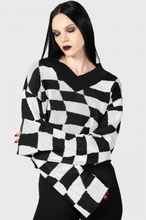 Killstar Wicked Games Svetrové Šedé | WEJYBX-308