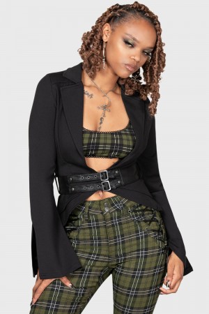 Killstar Wildish Haven Jacket Černé | WPXQRV-501
