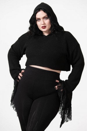 Killstar Witch Cult Knit Svetrové Černé | UCADIH-146