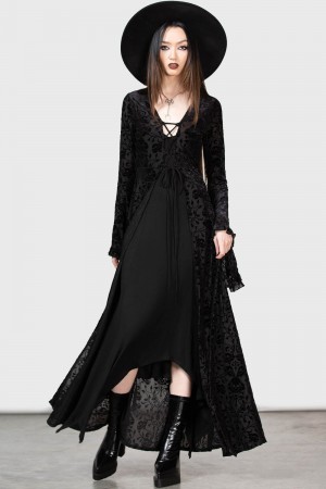 Killstar Woodland Spirit Duster Černé | AKSJRH-350