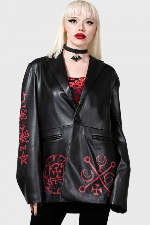 Killstar Zepar Jacket Černé | JWAMPN-134