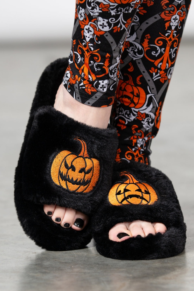 Killstar 12 O\'Clock Slippers Černé | DKBCTP-125