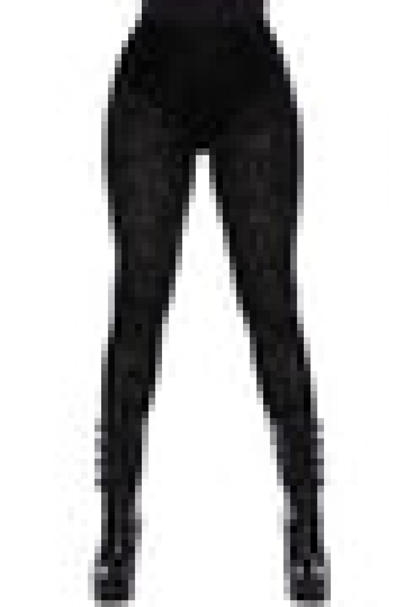 Killstar Althea's Evil Velvet Leggings Černé | IHBGOU-576