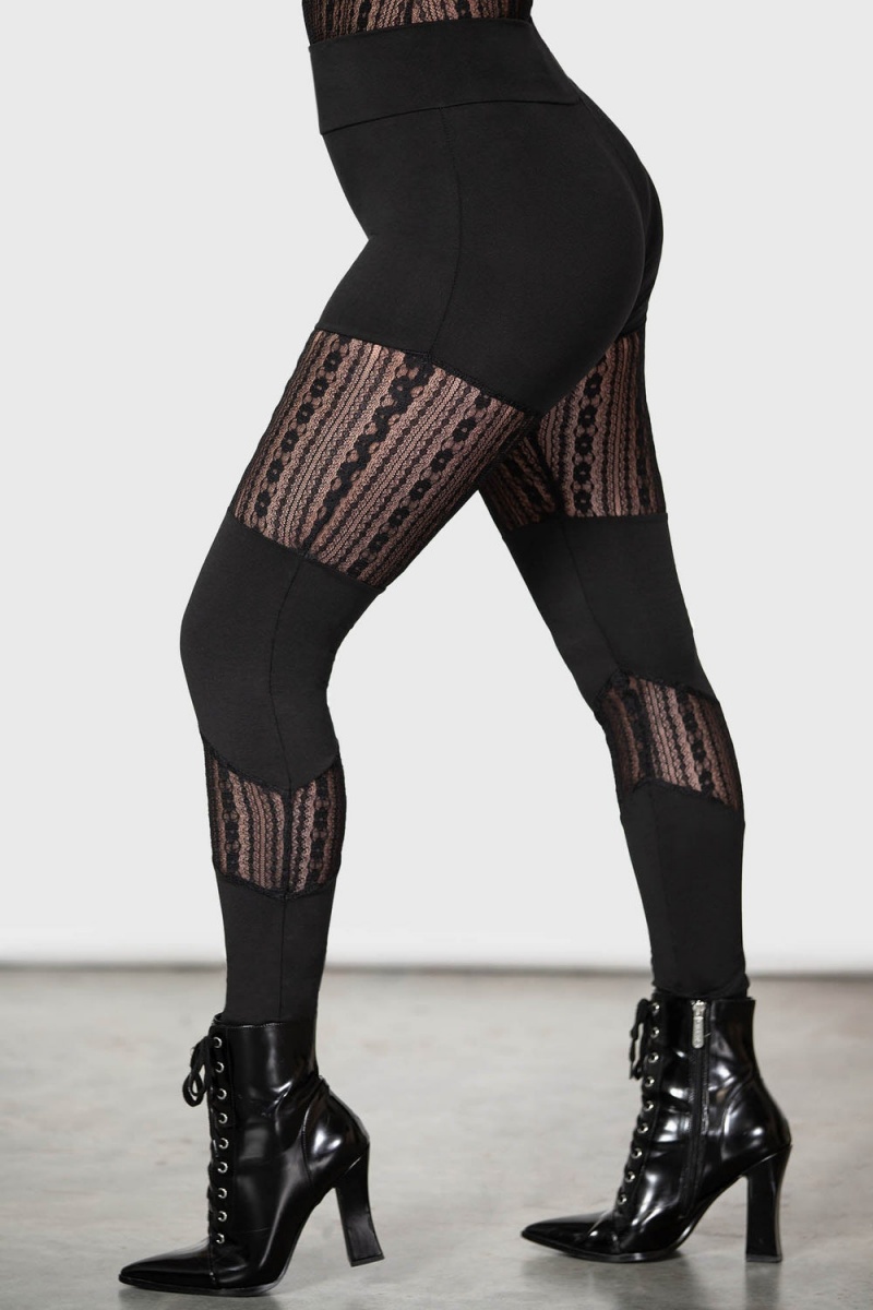 Killstar Alvaro Leggings Černé | PQJGAN-783