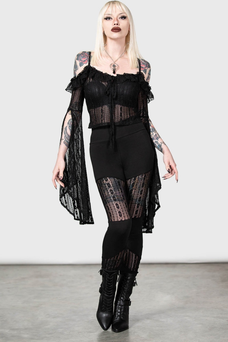 Killstar Alvaro Leggings Černé | PQJGAN-783