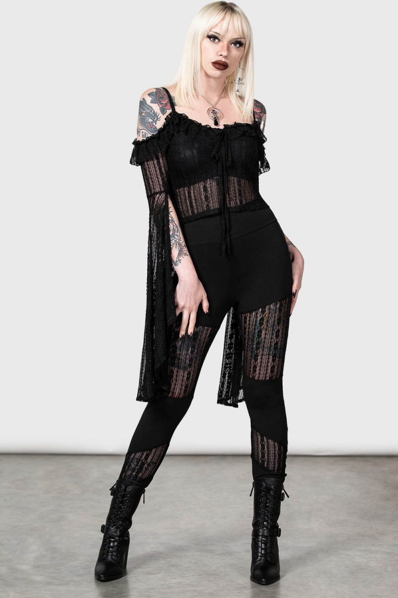 Killstar Alvaro Leggings Černé | PQJGAN-783