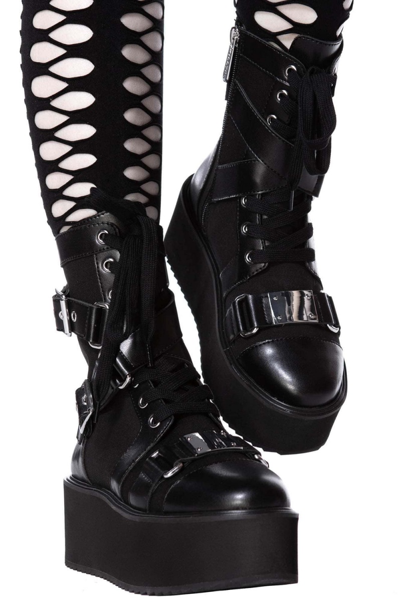 Killstar Amplified Boots Černé | EYDIXM-712