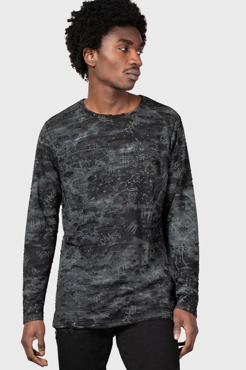 Killstar Andrazzi Long Sleeve Top Černé | YJXAGE-560