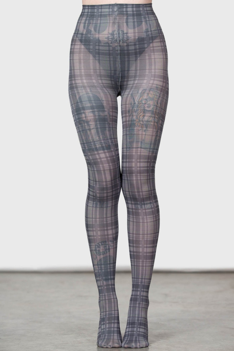 Killstar Anna Tights Černé | TJDOEW-798