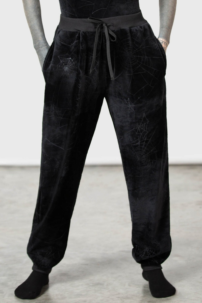 Killstar Arachno Rest Joggers Černé | QWETYK-762