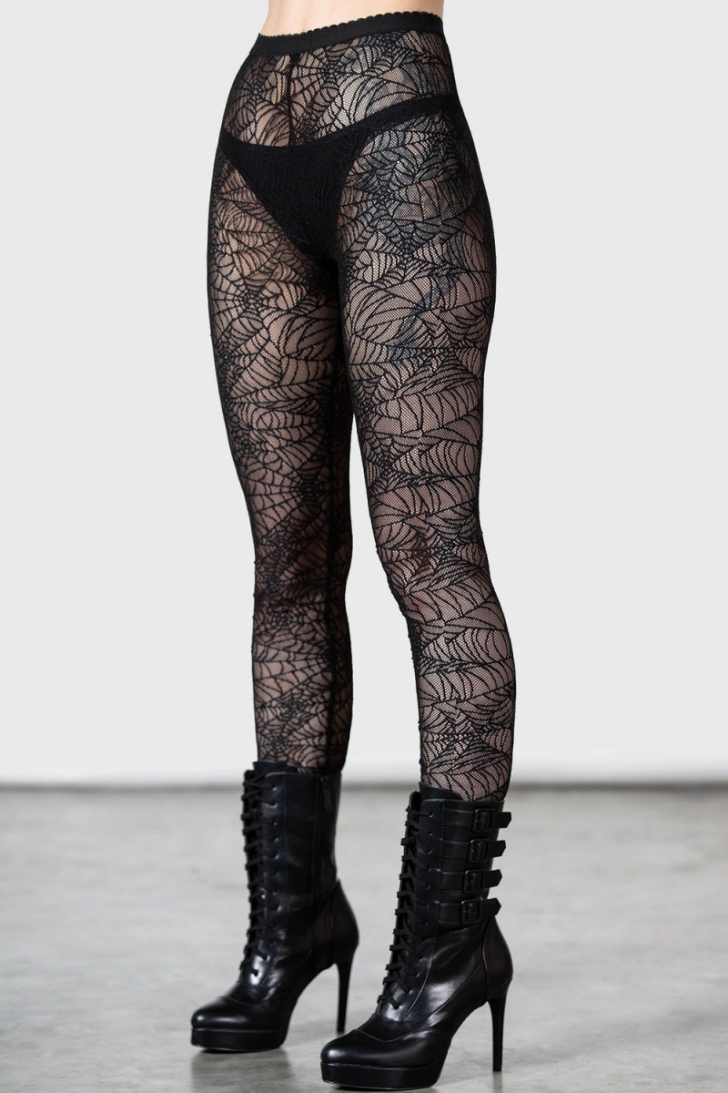 Killstar Ariana Leggings Černé | SLFGCT-439