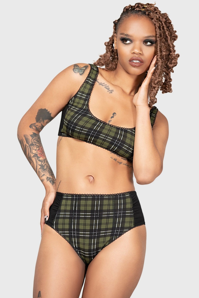 Killstar Autumn Lights Bra Zelene | DOWEFI-451