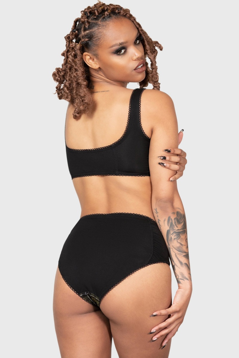 Killstar Autumn Lights Panty Zelene | GOXMEN-548