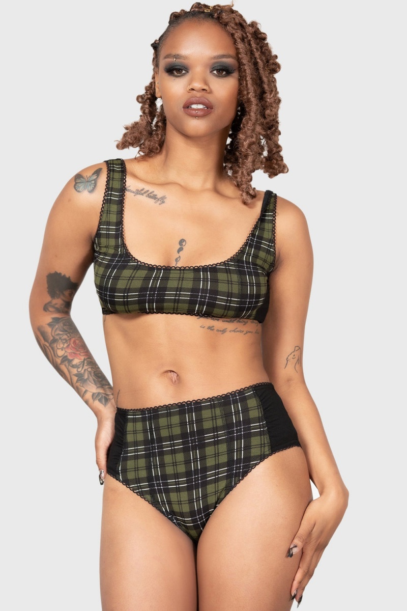 Killstar Autumn Lights Panty Zelene | GOXMEN-548