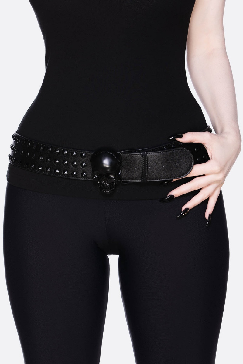 Killstar Bad Bones Belt Černé | DYSFMZ-681