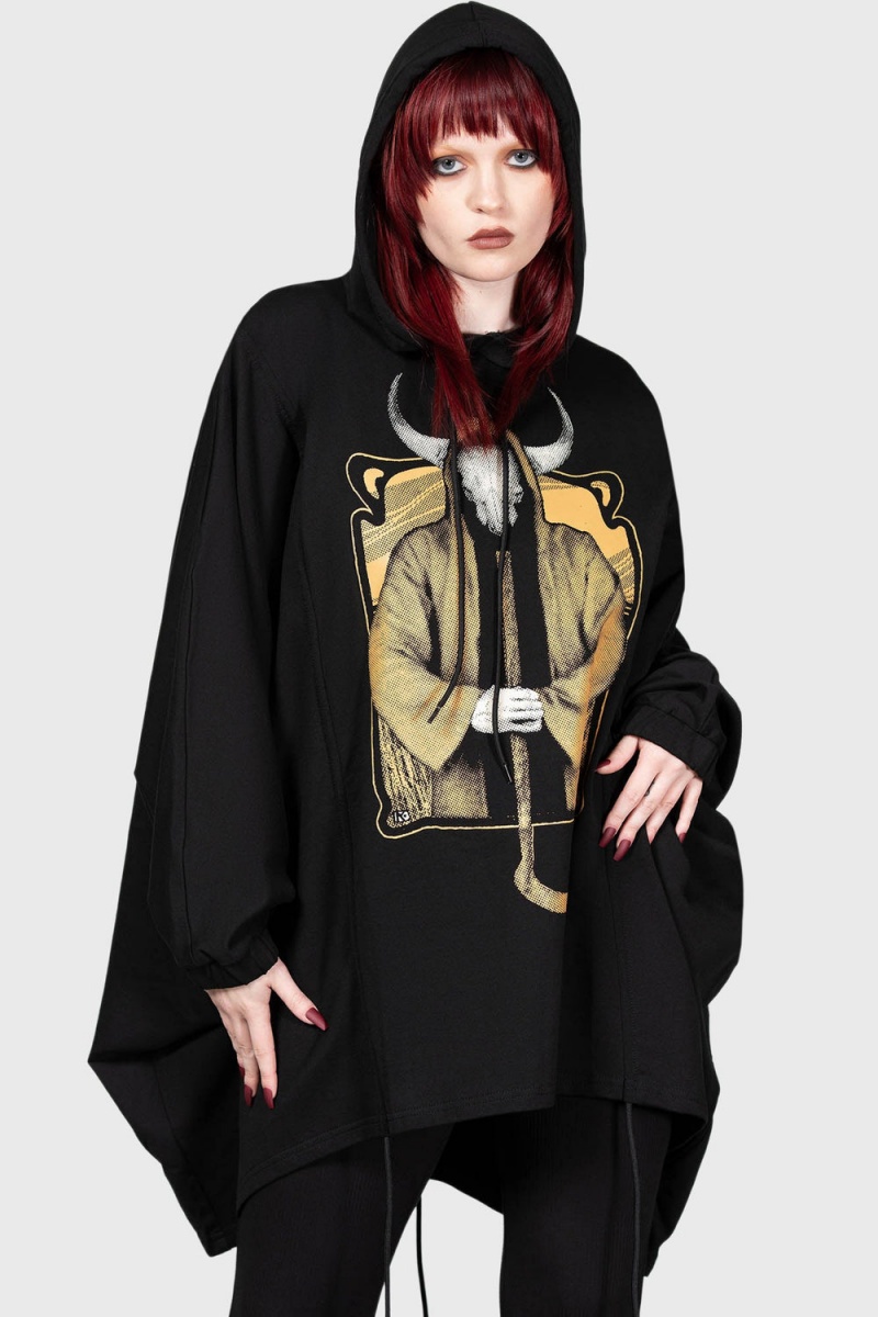 Killstar Bad Omens Hoodie Černé | JNRKOV-819