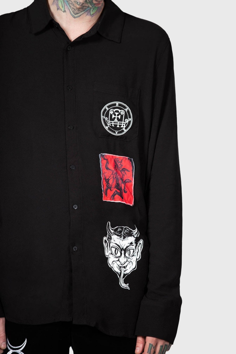Killstar Barabtos Shirt Černé | GRPEVJ-143