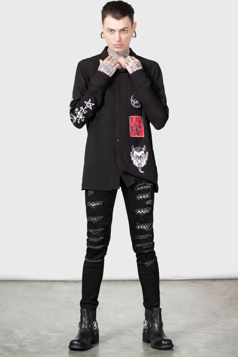 Killstar Barabtos Shirt Černé | GRPEVJ-143
