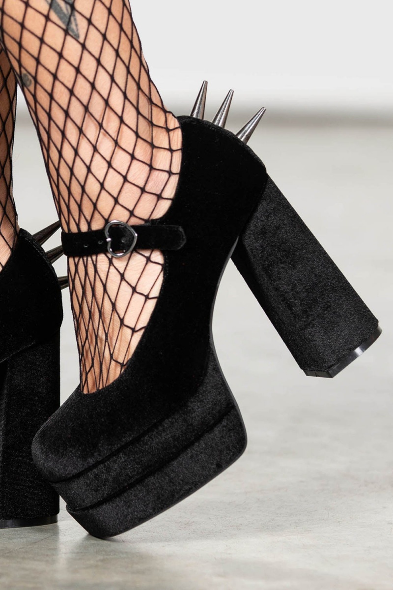Killstar Basilisks Pumps Černé | GQODIU-710