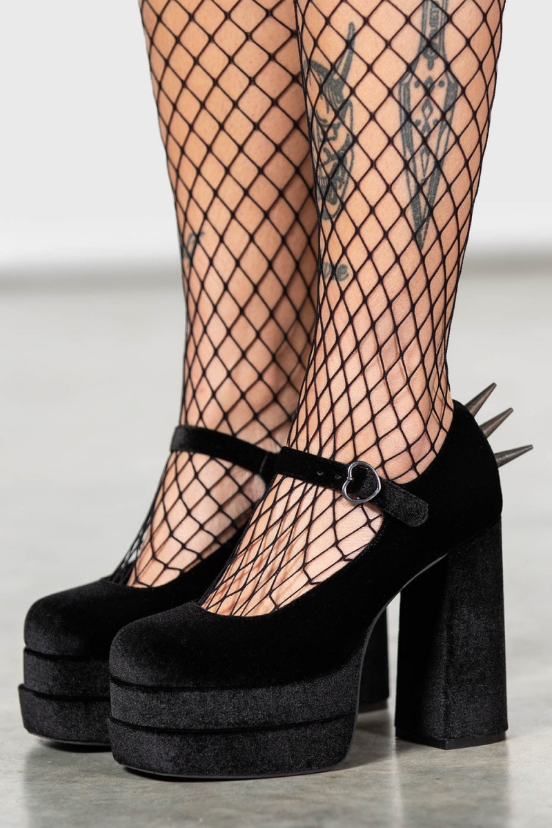 Killstar Basilisks Pumps Černé | GQODIU-710