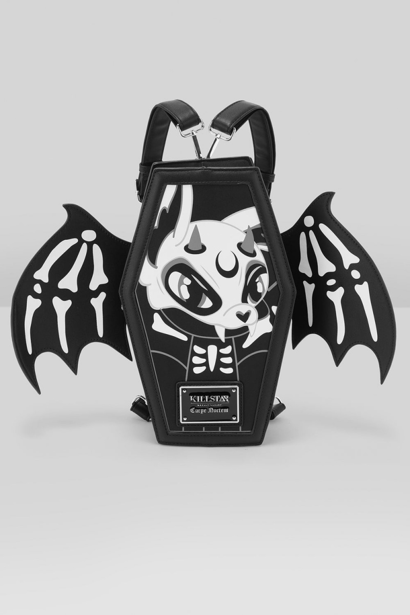Killstar Batbone Backpack Černé | XFTLEG-834