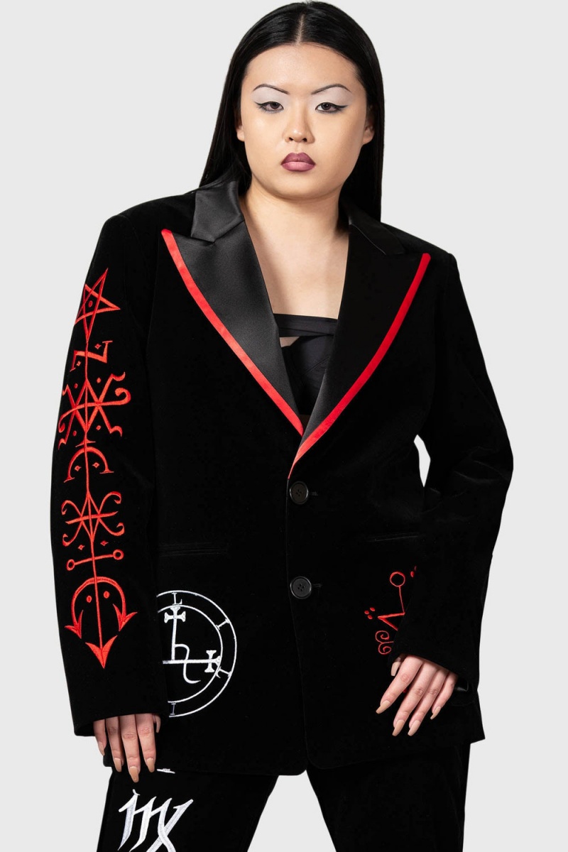 Killstar Beelzebub Jacket Černé | RVFBGS-983