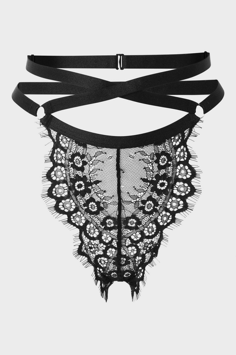 Killstar Belina Panty Černé | EANHKW-437