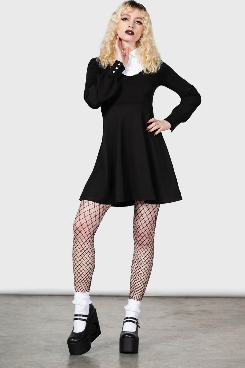Killstar Bethany Brutal Šaty Černé | PRWCVY-721