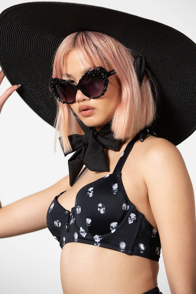 Killstar Beyond The Veil Sunhat Černé | ZFMLRT-589