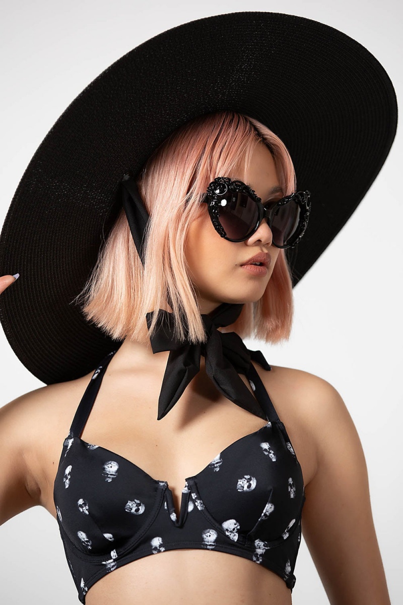 Killstar Beyond The Veil Sunhat Černé | ZFMLRT-589